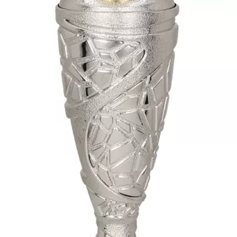 4186D Puchar metalowy złoto-srebrny h-29cm R-100mm
