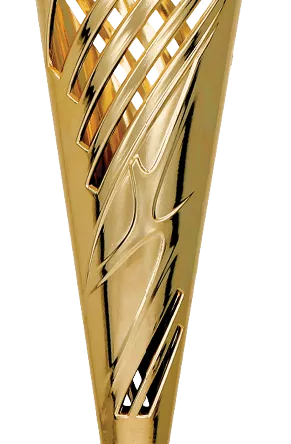 7235MB Puchar plastikowy złoty h-44cm