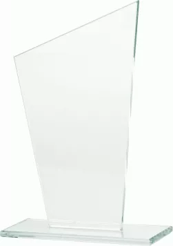 M73C trofeum szklane h-17 cm, grub. 0,6 cm