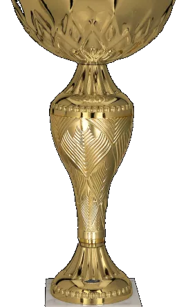 8366B Puchar metalowy złoty h-27cm, d-12cm