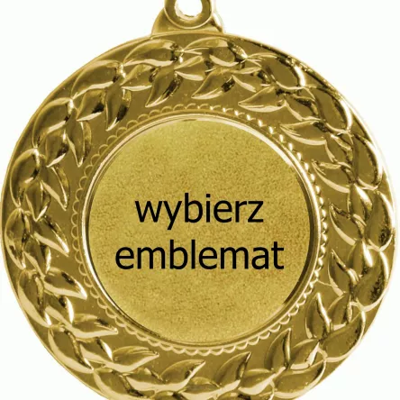 MMC3045/G medal złoty d-45 mm z miejscem na emblemat d-25 mm