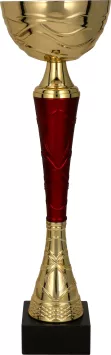 9217C Puchar metalowy złoto-burgundowy h-39 cm, d-12cm