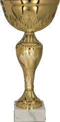 8366E Puchar metalowy złoty h-21,5cm, d-10cm