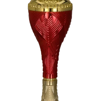 9270E Puchar metalowy złoto-czerwony h-25,5cm, d-10cm