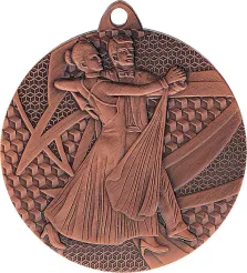 MMC7850/B Medal brązowy- taniec - medal stalowy R- 50 mm, T- 2 mm