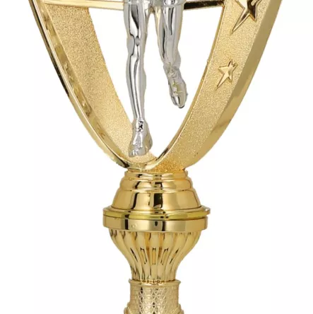 8304A Puchar plastikowy złoty h-29.5 cm,