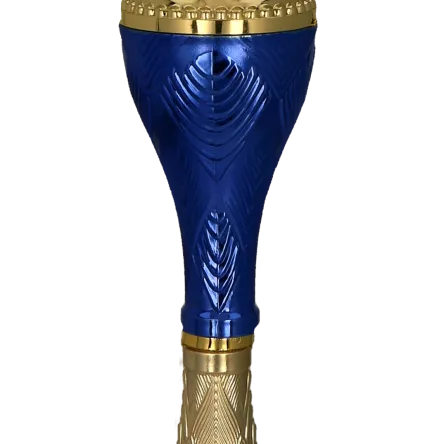 9269D Puchar metalowy złoto-niebieski h-27cm, d-10cm
