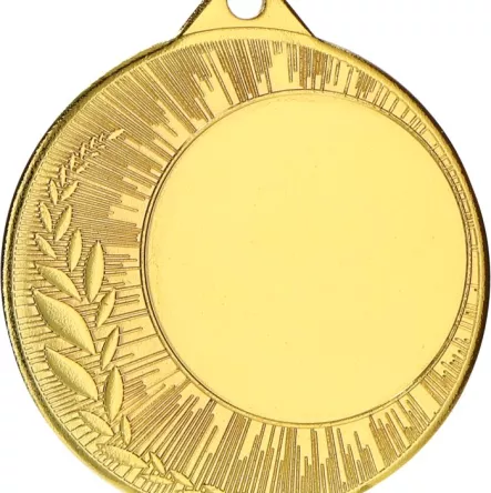ME0240/G Medal złoty ogólny z miejscem na emblemat d-40mm, grub. 0,15 cm