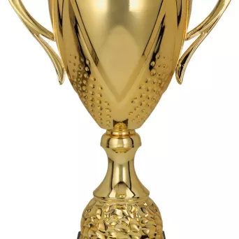 3133E Puchar metalowy złoty h-37 cm, d-14 cm