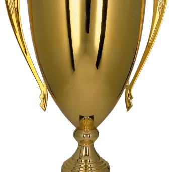 1069B Puchar metalowy złoty h-54cm, d-18cm