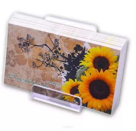 Wizytówki 90 mm x 50 mm, kreda mat 350g, dwustronna folia mat, dwustronnie kolorowe