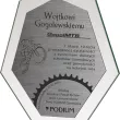 M66C trofeum szklane h- 20,5 cm, grub. 0,6 cm - 5