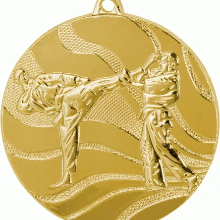 MMC2550/G medal złoty d-50 mm tematyczny KARATE