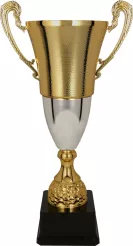 2071D Puchar metalowy złoto-srebrny h-53 cm, d-18 cm