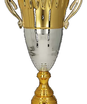 2078C Puchar metalowy złoto-srebrny h-41,5cm, d-14cm