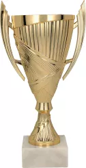 8300G Puchar plastikowy złoty H-13.5 cm, R- 50 mm