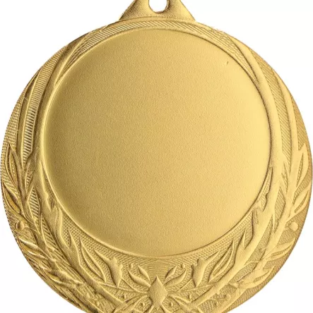 ME0170/G Medal złoty ogólny z miejscem na emblemat 50 mm - medal stalowy d-70mm, grub. 2 mm