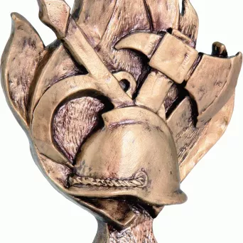 RFST2002B/BR figurka odlewana brązowa  STRAŻACTWO h-19 cm