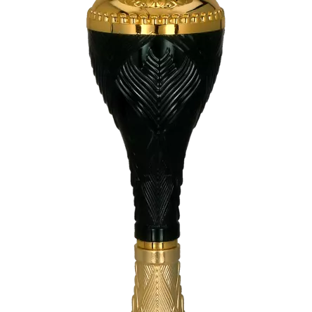 9268F Puchar metalowy złoto-czarny h-22,5cm, d-8cm