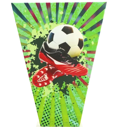 VL2-C/SOC3 Trofeum szklane na podstawie marmurowej - piłka nożna h-17,5 cm, grub. 1 cm