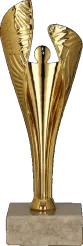 9264/G Puchar plastikowy złoty h-16cm