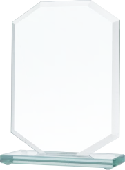 GS111-19 Trofeum szklane h-18,5 cm, grub. 1 cm