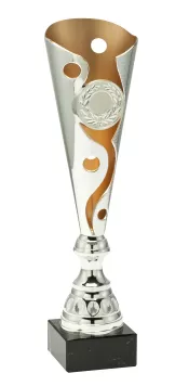 ET342/74D Puchar metalowy srebrny h-38 cm