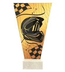 VL1-A/MOT Trofeum szklane na podstawie marmurowej - motoryzacja h-22,5 cm, grub. 1 cm