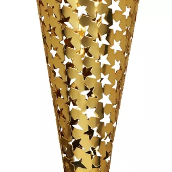 4175C Puchar metalowy złoty h-35cm R-mm