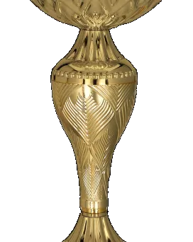 8366H Puchar metalowy złoty h-17cm, d-8cm