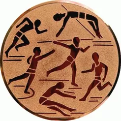 D2-A29/B emblemat brązowy LEKKOATLETYKA d-50 mm