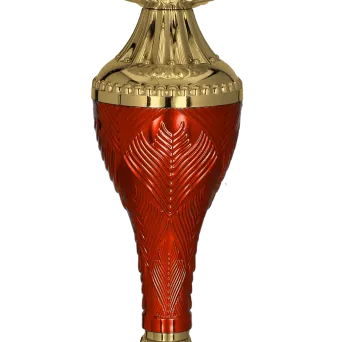 8368B Puchar metalowy złoto-czerwony h-27,5cm, d-12cm