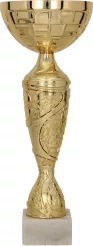 9098G Puchar metalowy złoty h-18 cm, R-70 mm