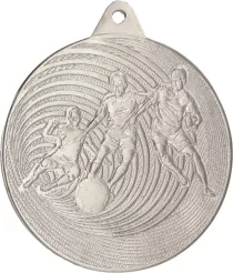MMC5750/S Medal srebrny - piłka nożna - medal stalowy d-50mm, grub. 2 mm