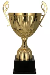7220D Puchar metalowy złoty h-25 cm, d-10cm