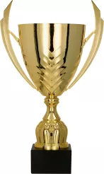 4224B Puchar metalowy złoty h-47 cm, d-18 cm