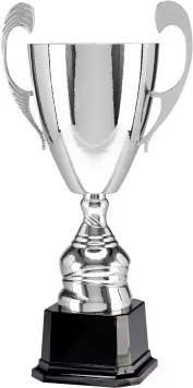 4105A Puchar metalowy srebrny h-57cm, d-20cm
